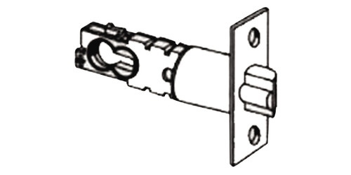 SCHLAGE by Allegion | Door Lock Deadlatch, US26D Satin Chrome, 2-3/8 or 2-3/4 in. Backset, Steel, 7/8 in. Dia