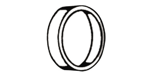 SCHLAGE by Allegion | Door Lock Cylinder Blocking Ring, US26D Satin Chrome, 3/8 in. L, 1-1/2 in. Dia