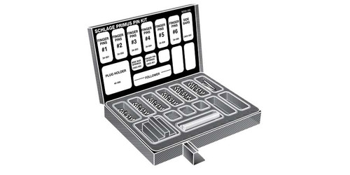 SCHLAGE by Allegion | Primus Finger Pin Kit, For Use With Door Lock Cylinders