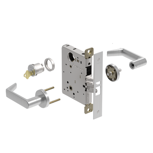 SCHLAGE by Allegion |  L9050P6 06A 626 RH OS-OCC C OFFICE/ENTRY,US26D,234BS,ANSI 6P,C KWY,INDICATOR
