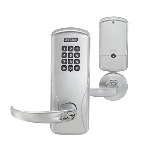 ALLEGION | Cylindrical Keypad Programmable Lock, Function: Storeroom Lock, Intermittent-Duty, UL Listed, Right Handed