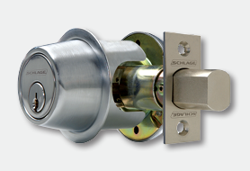 SCHLAGE | Door Deadbolt Lock, ANSI: Grade 2, Function: Deadbolt Single Cylinder, Satin Bronze, Boxed