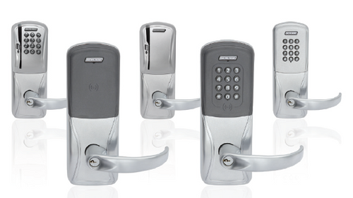 ALLEGION | Electronic Lock, Networked, Wireless, Multi-Technology, 10-Channel, Rhodes Lever, 4 to 26 Volt DC, 250 Milliampere, 902 to 928 Megahertz, SFIC Cylinder, Satin Chrome
