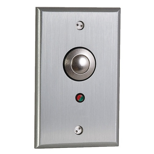 CAMDEN |  CM-9080-7612 Vandal-Resistant Push Exit Switch with 12V Bi-Color LED, DPDT, 3-Wire