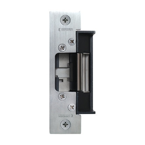 CAMDEN |  CX-ED1410 Universal Grade ANSI Fire Rated Strike for Cylindrical Locksets, Stainless-Steel Faceplate