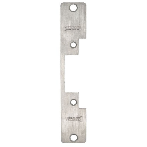 CAMDEN | CX-ESP3 Series 20 Faceplate for Hollow Metal Door, 6-7/8"x1-1/4", Stainless Steel