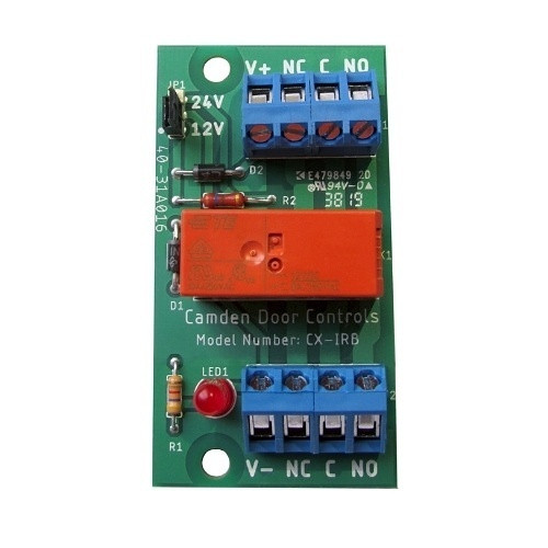 Camden CX-IRB 12/24VDC DPDT isolation relay module for access control and automatic doors