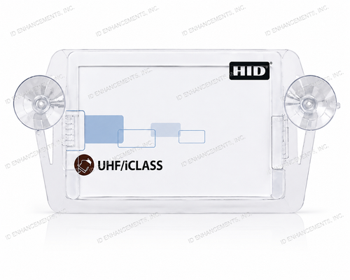HID WSHLDMT-WHT white windshield mount card holder for vehicle access control credentials and parking identification