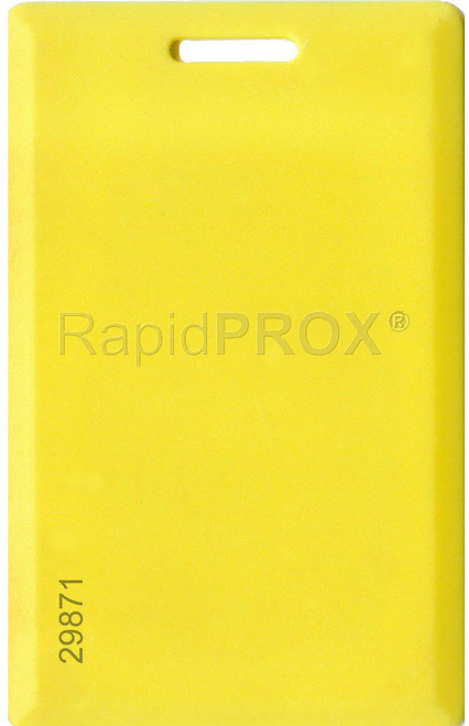 RapidPROX | Yellow Clamshell Proximity Cards (Pre-Programmed 100 Cards)