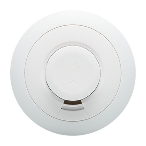 Front view of PGP9976 PowerG+ wireless smoke and heat detector
