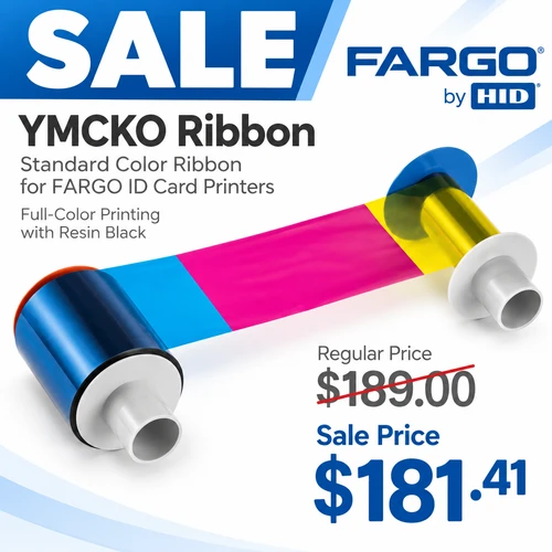 Fargo 84812 YMCKK ribbon for HDP8500 printer