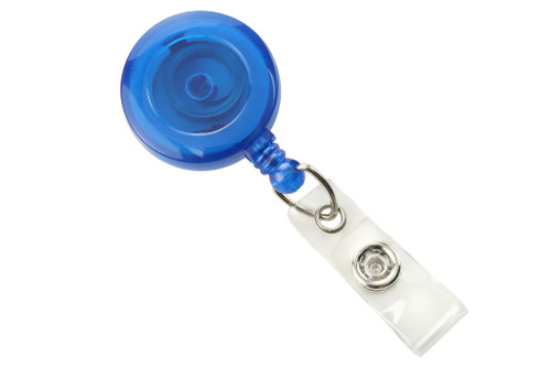 Brady People ID Royal Blue Badge Reel with Clear Vinyl Strap