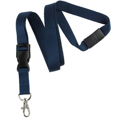 BRADY | Navy Blue Detachable Breakaway Lanyard (100 Lanyards)