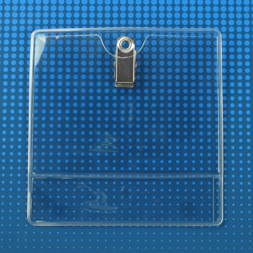 BRADY | 504-JL Premium Vinyl Horizontal Clip-on Display Holder, 4" x 3" (100 Holders)