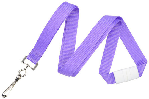 BRADY | Neon Purple Breakaway Lanyard (100 Lanyards)