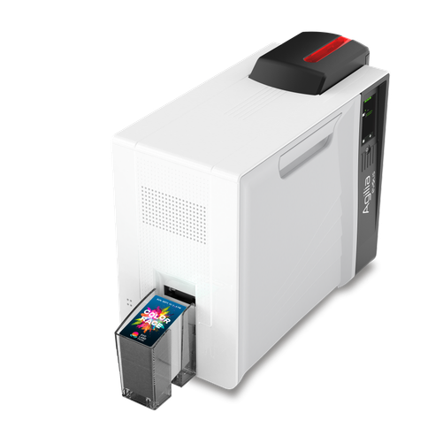 EVOLIS | Agilia, Dual-Sided Retransfer Printer with Springcard Crazy Writer HSP Contactless Encoder, USB & Ethernet with ID-ALL  Software License