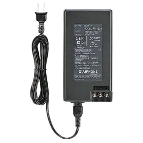 AIPHONE | PS-1225UL Power Supply, UL Listed, 12VDC, 2.5A