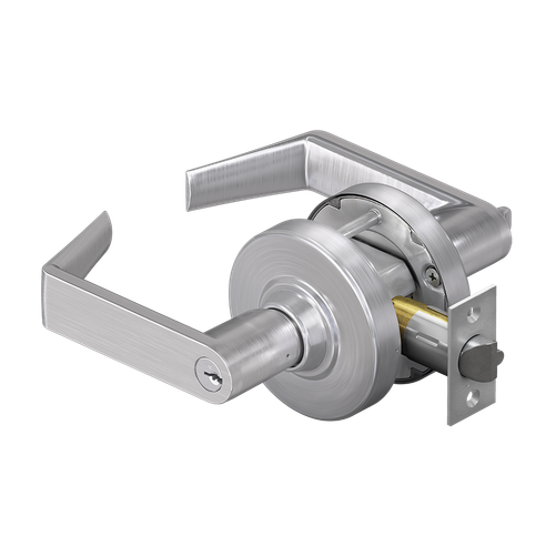SCHLAGE | Mechanical Door Cylindrical Lock, ANSI: Grade 2, Function: Hospital/Privacy Lock, 2-3/4 in. Backset
