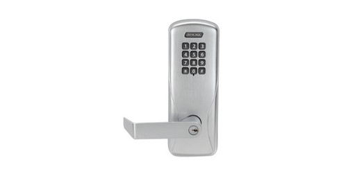 SCHLAGE |  Mortise Keypad Programmable Lock, Function: Storeroom Lock, Intermittent-Duty, Schlage Keyway