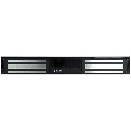 CAMDEN |  Magnetic Lock with Adjustable Timer, Door Status Switch, Lock Sensor / Relay and LED, Surface Mount, Double Door, 1,200 lb, Black