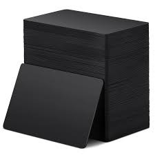 IDE | 30mil, CR80 , CR80 Colored  BLACK  PVC Cards (500 Cards)