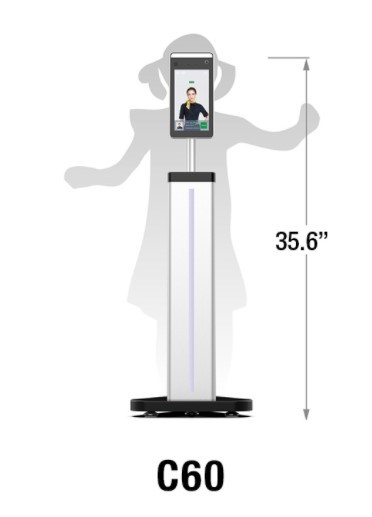 CDVI | C60 Child-Size Stand* (Base+Column) for FTC1000 (*Stand Only)