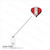 BRADY | Red Translucent Heart-Shaped Badge Reel With Strap (100 Reels)