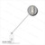 BRADY badge reel with clear vinyl strap and swivel spring clip for employee ID badges