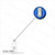 BRADY | Translucent Blue Badge Reel with Clear Vinyl Strap & Swivel Spring Clip (100 Reels)