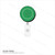 BRADY | Translucent Green Badge Reel with Clear Vinyl Strap & Swivel Spring Clip (100 Reels)
