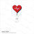 BRADY | Translucent Red EKG Themed Heart Shaped Reel (100 Reels)