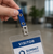 Royal Blue ID Card Strap Clip for Slot-Punched Badges
