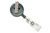 BRADY WHITE Round Badge Reel With Strap And Swivel Clip (100 Reels) front view with ID ENHANCEMENTS, INC. watermark