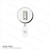 BRADY |  WHITE No Twist - Swivel Back Badge Reels, 2120-7643   (100 Reels)