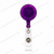 BRADY translucent purple retractable badge reel with clear vinyl strap