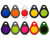 RAPIDPROX | SlimLine ULTRA, Two-Tone,  Proximity Key Fobs - Compare to HID 1346LNSMN  (100 Fobs), Lifetime Warranty