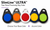 RAPIDPROX | SlimLine ULTRA, Two-Tone,  Proximity Key Fobs - Compare to HID 1346LNSMN  (100 Fobs), Lifetime Warranty