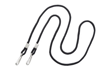 Brady | Black Open Ended Lanyard with Two Swivel Hooks (100 lanyards)