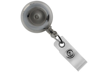 Brady | Translucent CLEAR Round Badge Reel With Strap And Slide Clip (100  Reels)