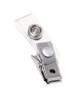 Image of vinyl badge clip folded in half.2105-2000 Vinyl Badge Clip