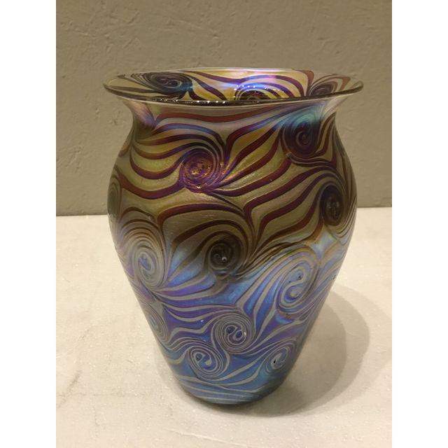 Iridescent Art Glass Vase 14th Street Modern & Vintage Home