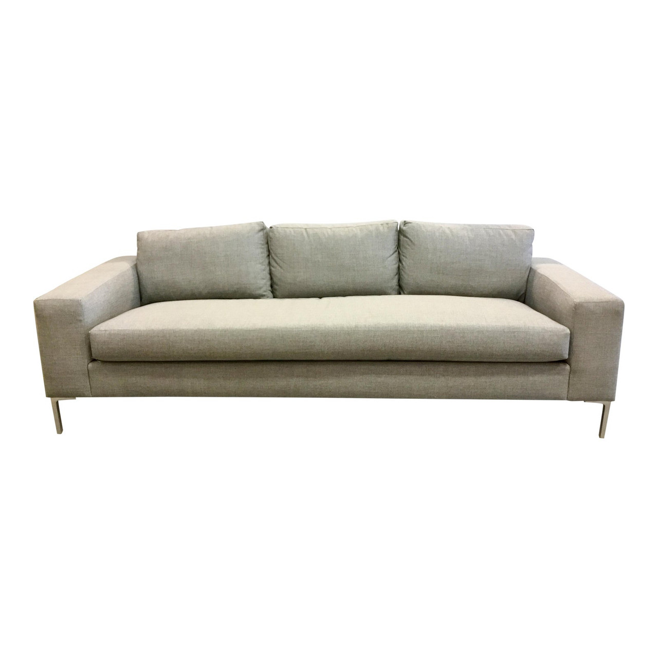Drexel Heritage Modern Gray Deep Sofa United States