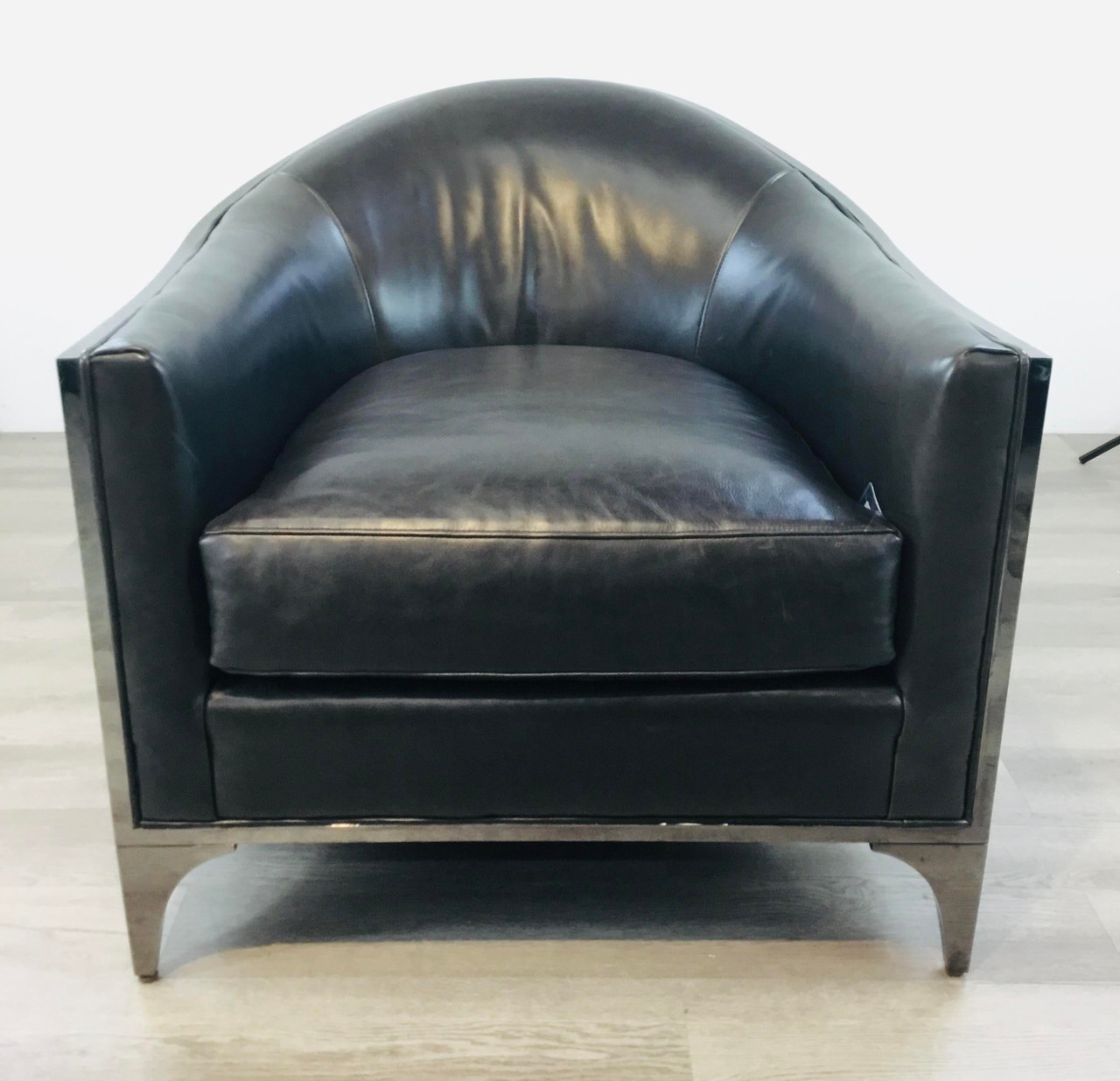 charcoal club chair