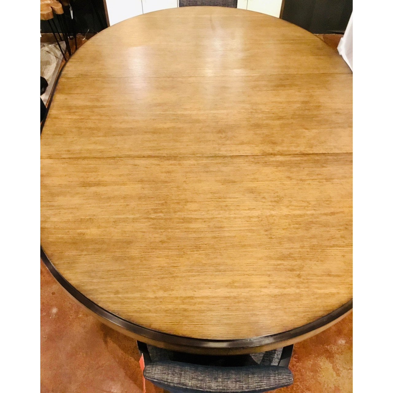 Dazzling henredon round dining table Henredon Modern Oak Finished Round Dining Table