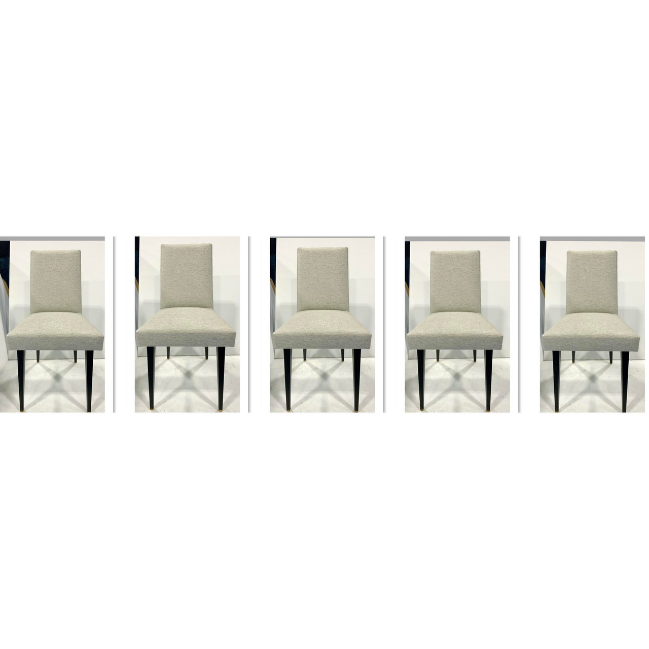 Thomas Pheasant for Baker Furniture Modern Wedge Dining Chairs
