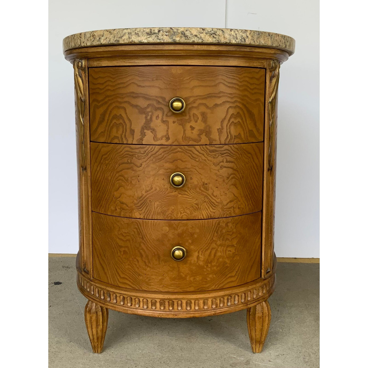 Jeffco Traditional Carved Wood End Tables a Pair