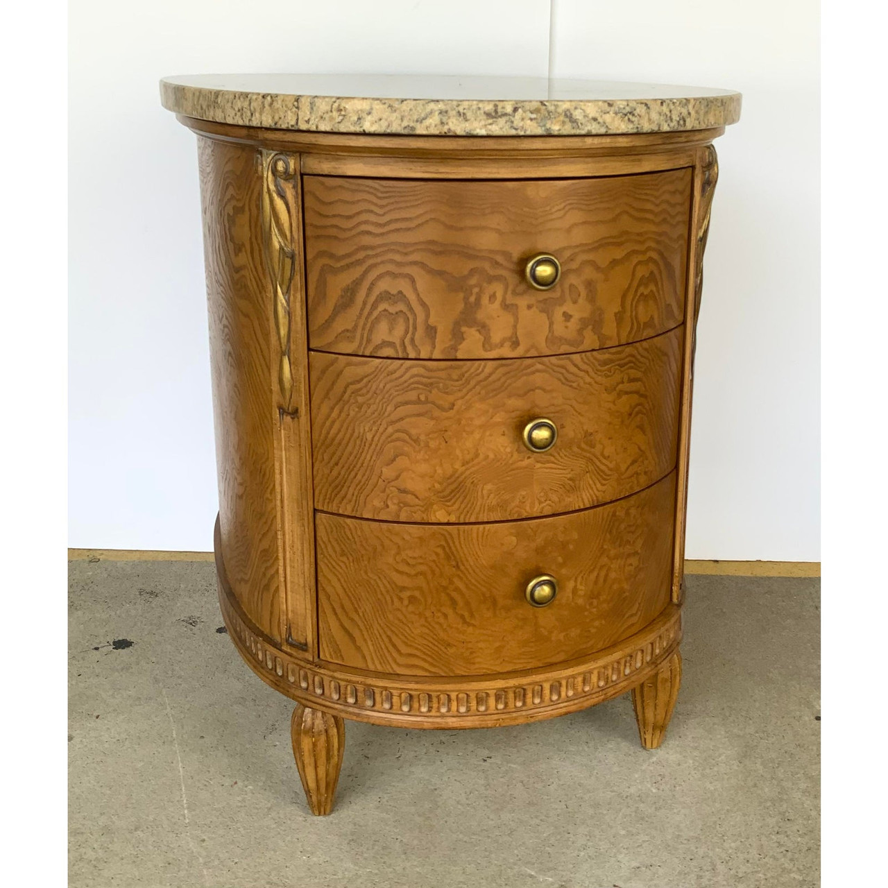 Jeffco Traditional Carved Wood End Tables a Pair