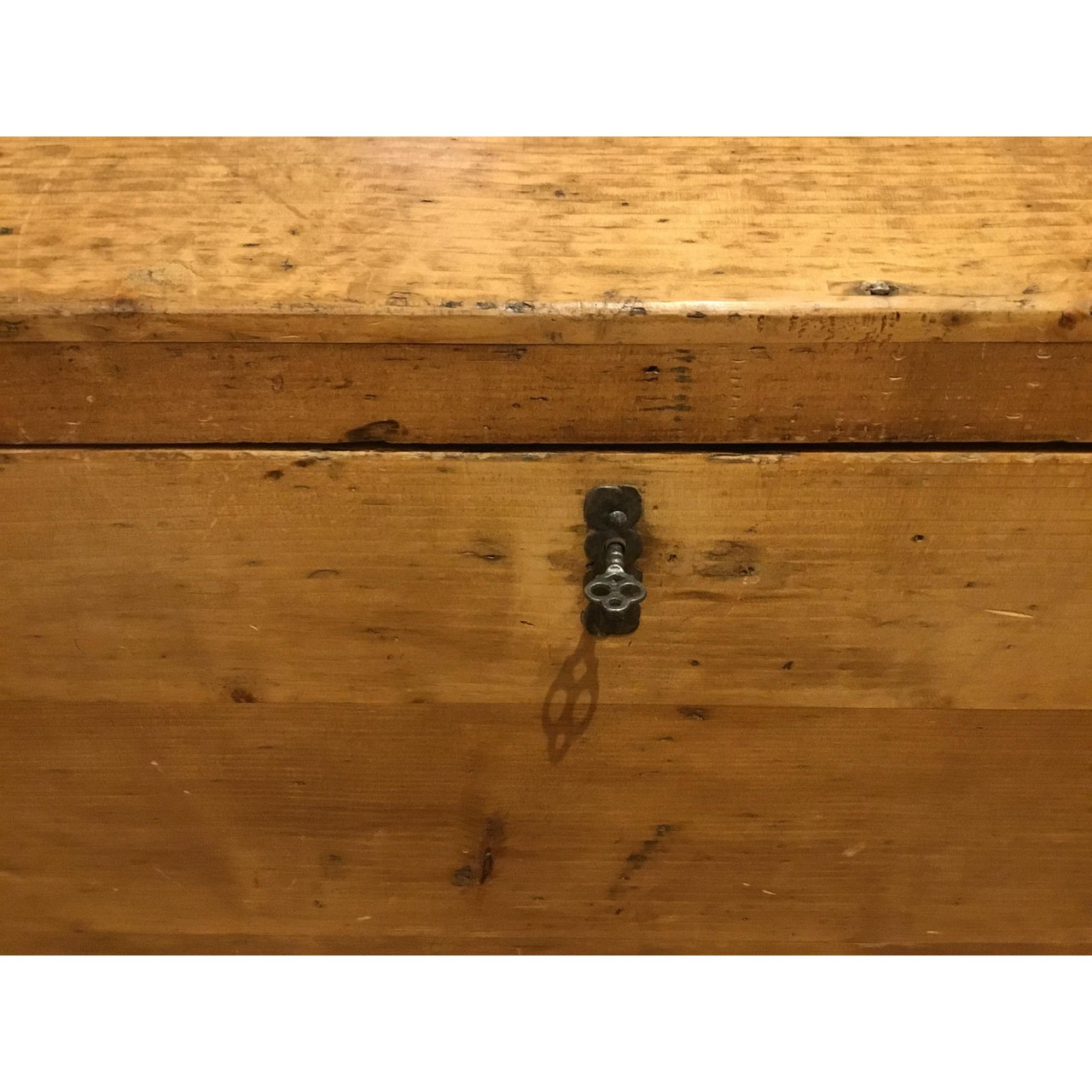 Circa 1870s Domed Top Wooden Trunk #1604830