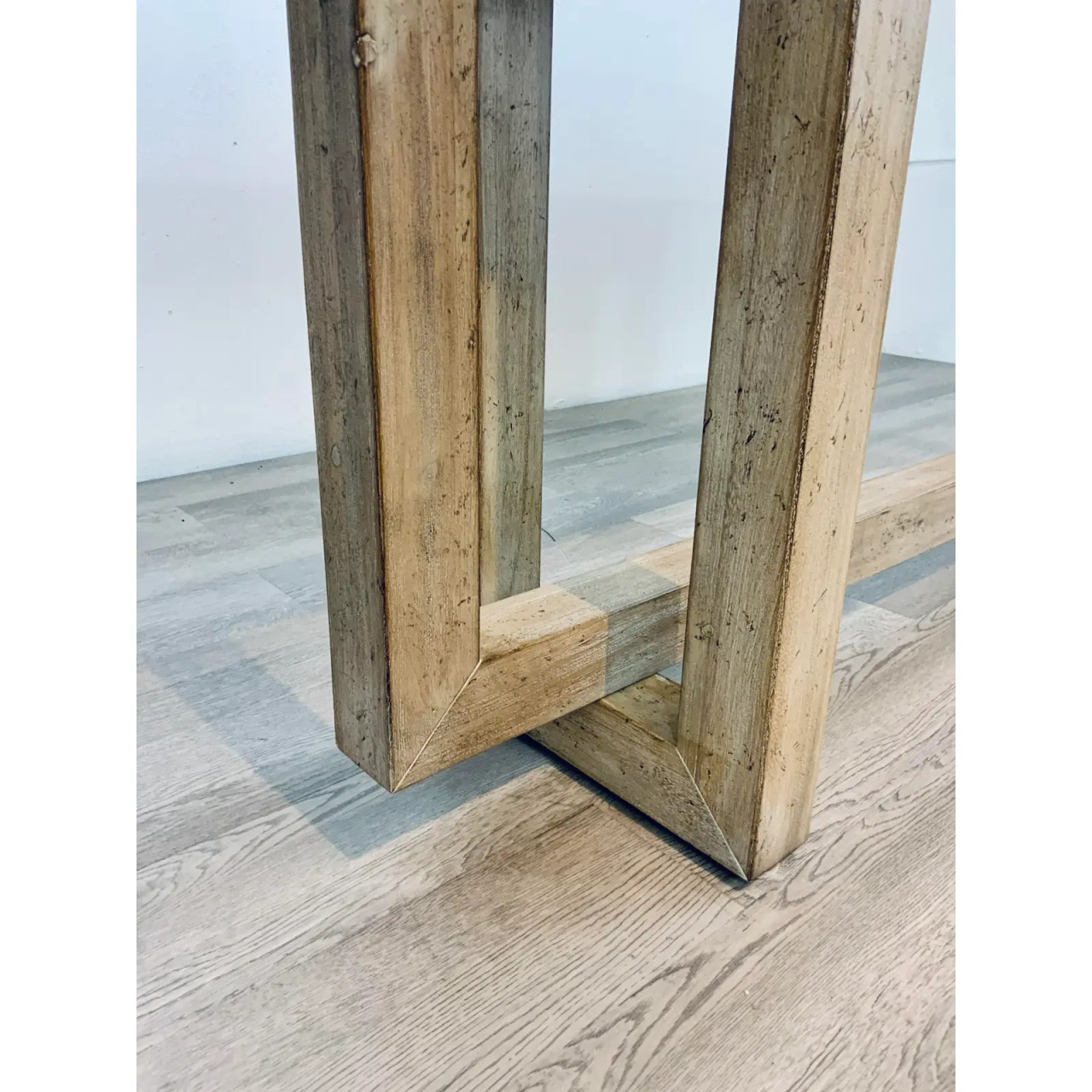 Organic Modern Natural Interlocking Console Table