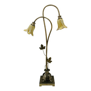 Currey & Co. Transitional Glass Tulip Table Lamp